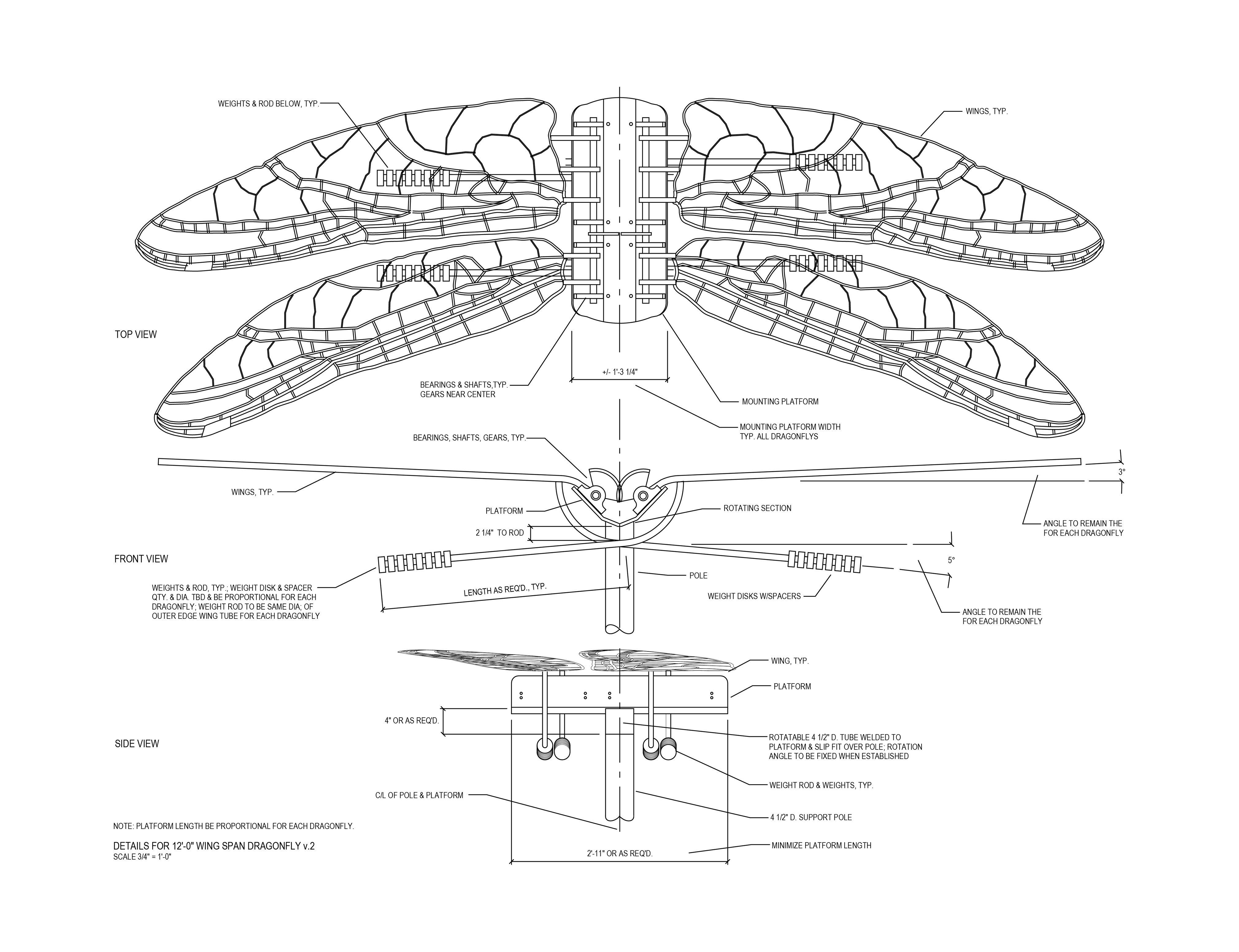 Detail of Dragonfly Model