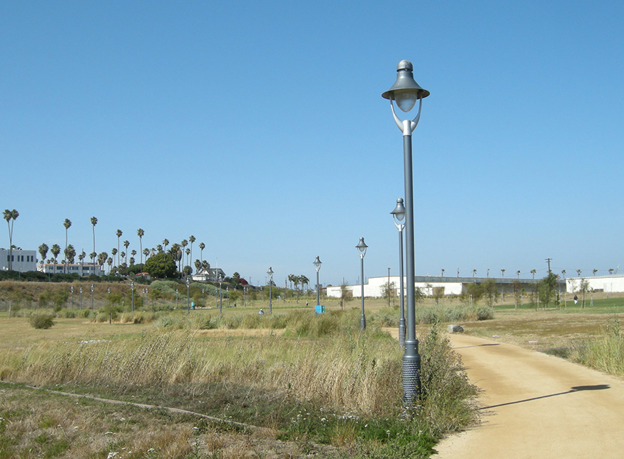 View at interior of park.